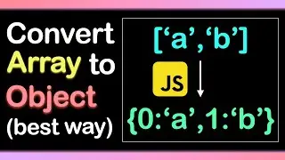 Convert Array to an Object in one line using JavaScript