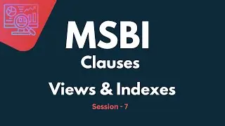 Clause & Where Clause Tutorial in MS SQL | Views & Indexes Tutorial | | Clustered & Non Clustered