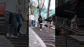 La technique ultime pour descendre les escaliers… 🪜😳