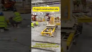 Automobile welding line installation construction site. 