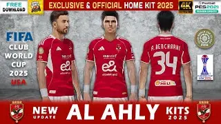 Exclusive 🔥 AL AHLY Official Home Kit 2025 | FIFA Club World Cup 2025™ Edition | PES 2021