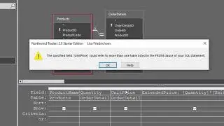 Microsoft Access: The specified field could refer to more than one table