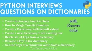 Python Interview Questions on Dictionaries:  Create Dictionary with default values