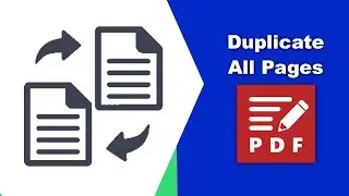 How to duplicate all pages in a pdf file in PDF XChange Editor