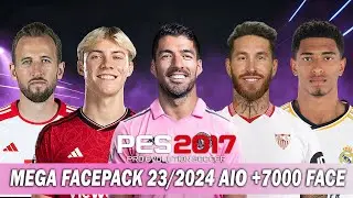 PES 2017 NEW MEGA FACE PACK 23/2024 AIO +7000 FACE