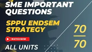 SME Important Questions | SPPU Endsem Strategy | How To Pass And Score 70/70 #sppu #sme