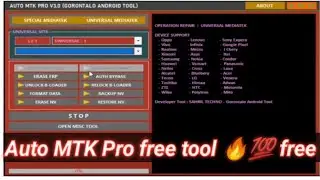 Auto MTK Pro tool free for Vivo oppo Tecno and all android unlocking gift