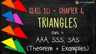 AAA, SSS, ASA Similarity Theorem Class 10