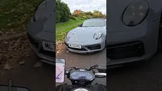 Motorbike Smashes Into Porsche! 😱