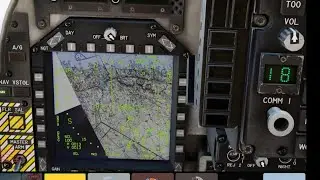 DCS AV-8B: использование функции расчета времени полета.