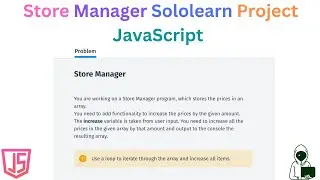 Store Manager Sololearn JavaScript Project