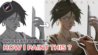 I used greyscale to color method for this painting  // Procreate speedpaint