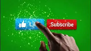Cinematic Free Like and Subscribe Green Screen Overlay for Content Creators