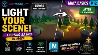 Maya Lighting Basics | Light Your First 3D Scene