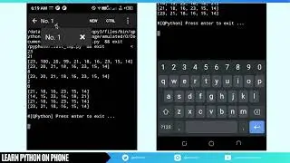Python on Phone: 24 List Reverse, Sorting and Clear Method in Python 