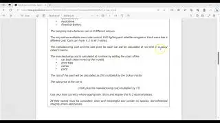 (1) Reading the question