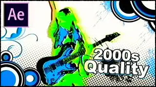 How To Make An OLD 2000s Quality LOOK In After Effects (NO PLUGINS)