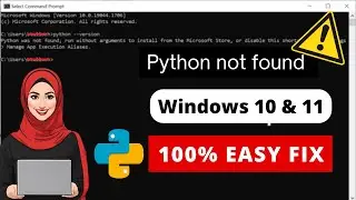 Fixed ✅ Python Was Not Found Run Without Arguments to Install From the Microsoft Store Error