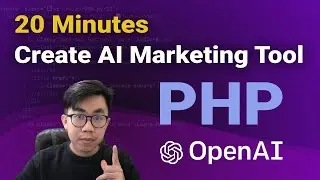 Build AI Marketing Tool and Image Generation App with PHP and OpenAI GPT-3 for Beginners