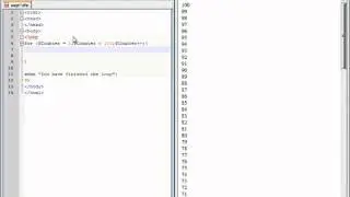 PHP Lesson 19 - The For Loop in PHP