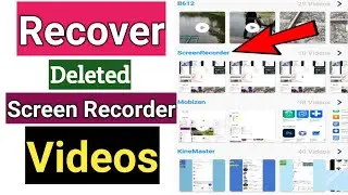 How To Recover Deleted Screen Recorder Video | Recover Screen Recording Video