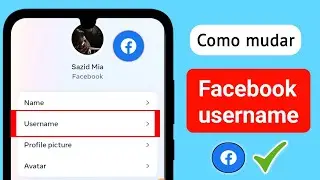 Como alterar o nome de usuário no Facebook 2024 | Link para alteração de nome de usuário do Facebook