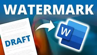 How to Add a DRAFT Watermark to Microsoft Word Docs 🔥[WORD TIPS]