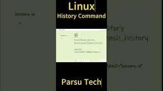 Linux History Command (Part-2) @parsutech #linuxsystem #linux #linux_tutorial #history  #parsutech