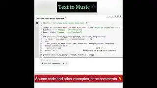Generate Music from Text using AI #AIMusic #python #ML #mubert