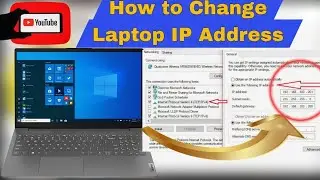 How to Change IP address in Windows 10, New in 2023 🤔🤔.  Change IP address in laptop.