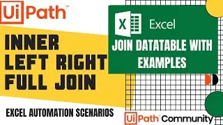 Join Data Tables in UiPath | Inner | Left |  Right | Full | UiPath | (Excel Automation UiPath) | RPA