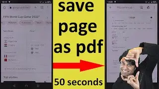 How to save page as pdf on chrome android