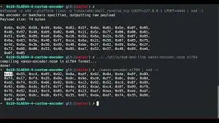 Xanax custom shellcode encoder written in assembly:  Encoding msfvenom payload