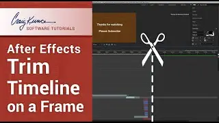 After Effects - Trim Timeline to a Frame