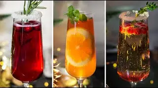 КОКТЕЙЛИ с Шампанским // Лучшие Алкогольные Коктейли для ГОСТЕЙ