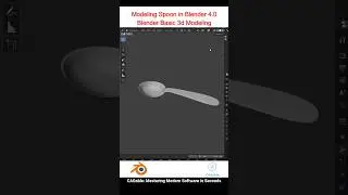 Modeling Spoon Blender 4.0 | Blender Basic 3d Modeling 