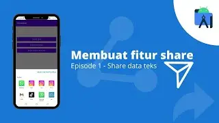 Fitur Share 1.0 - Share Data Teks (Mengirim data teks ke aplikasi lain)