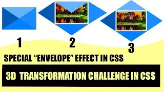Envelope Opening 3D Transformation In CSS & JS with Source Code | 100 days CSS Challenge | 