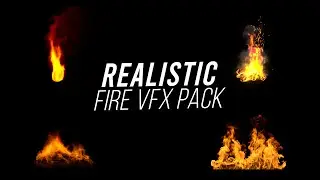 realistic fire VFX green screen