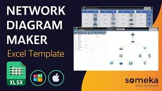Network Diagram Template | Dynamic Network Topology Creator in Excel!