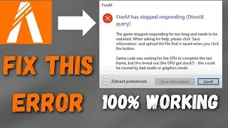Fix FiveM has stopped responding (Directx query) | FiveM Error
