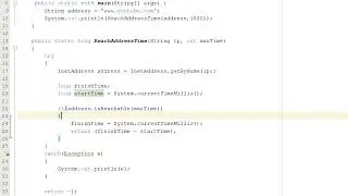 How to Get Ping Latency/Time Using Java (Simple)
