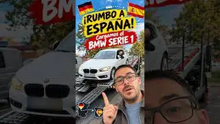 Cargando el BMW Serie 1 al camión en Alemania