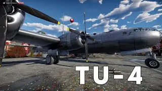 First-person view of the Tu-4 in War Thunder. Inside view.