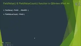 FieldValue() and FieldValueCount() Functions in Qlikview 