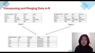 How to Merge & Transpose Data in R | Step-by-Step Tutorial