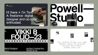 Creative Portfolio Website Design Collection with Animation | Website Landing Page Design 1
