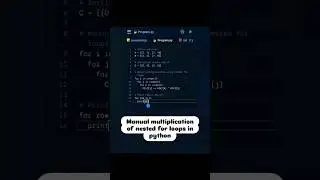 Manual multiplication of nested for loops in python