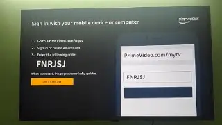 How to connect Amazon Prime Video Account from Smart TV | Where to Enter Your Code