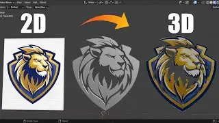 Blender Tutorial - Turn Any 2D Image to 3D Model with Texture - Quick & Easy